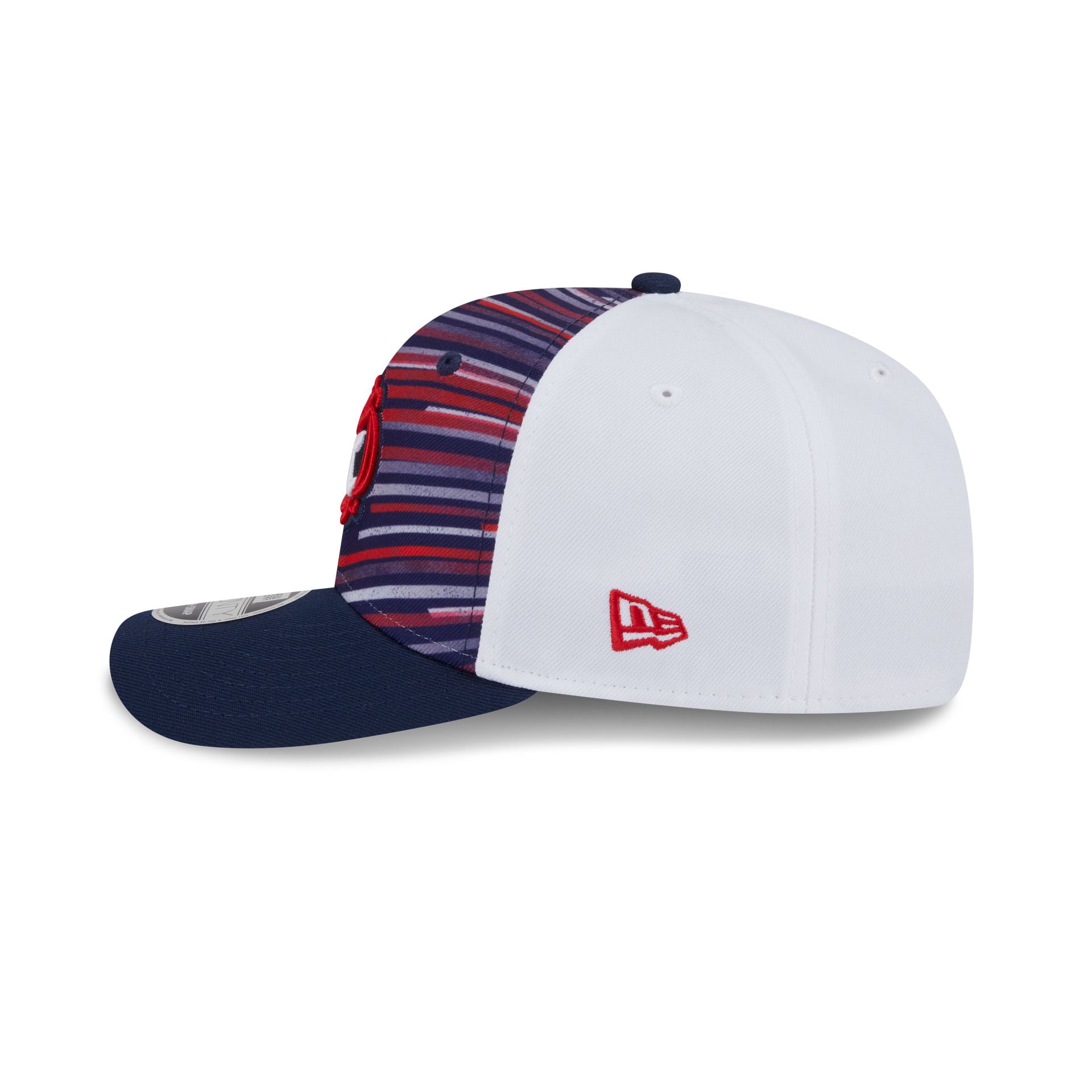 New England Revolution 2025 Jersey Hook Multicolor 9SEVENTY Stretch-Snap Hat