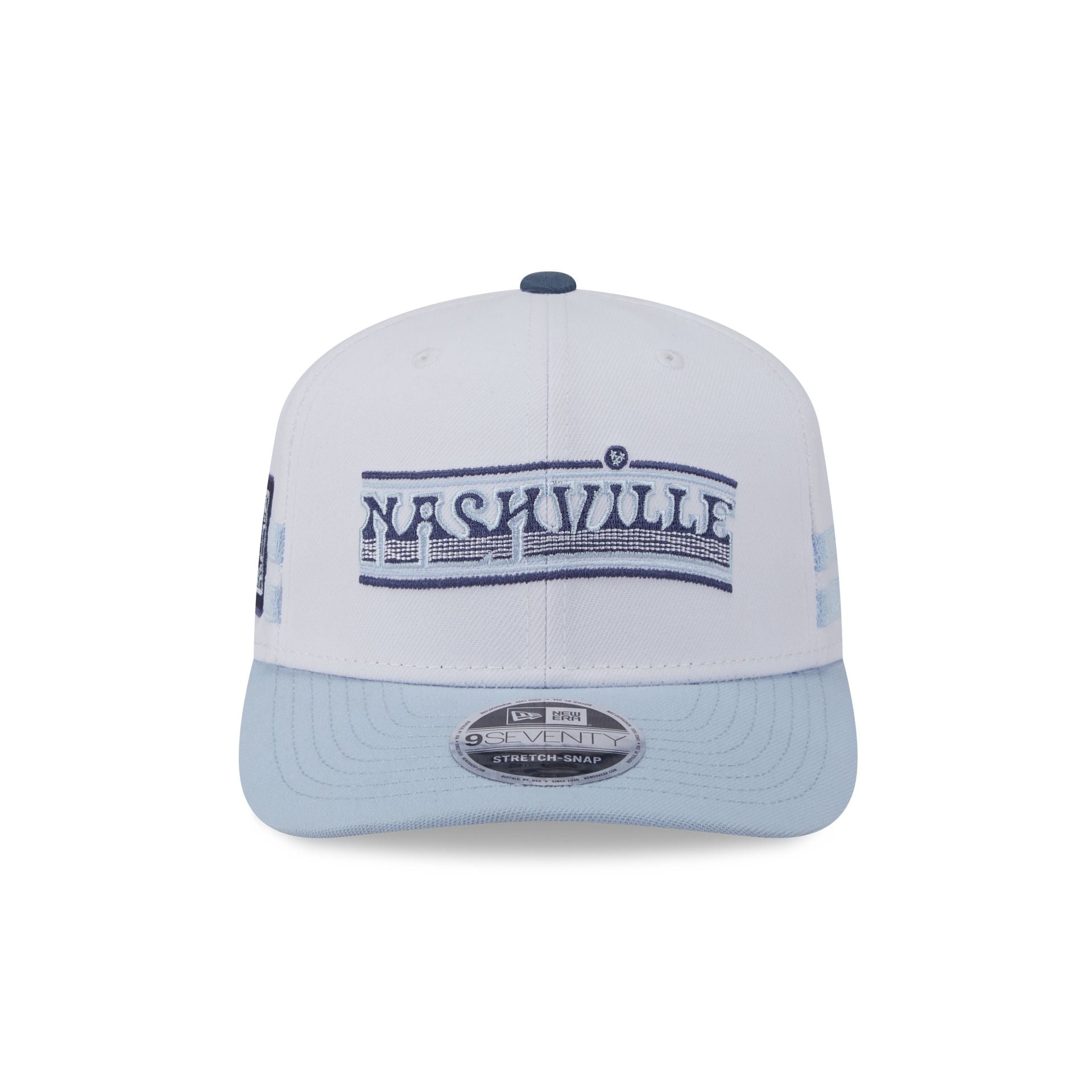 Nashville SC 2025 Jersey Hook White 9SEVENTY Stretch-Snap Hat
