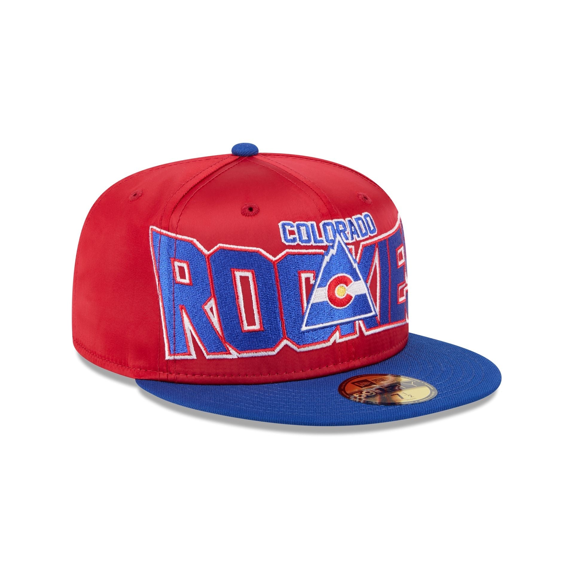 Colorado Rockies Bold Satin 59FIFTY Fitted Hat