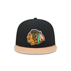 Chicago Blackhawks Leather Visor 59FIFTY Fitted Hat