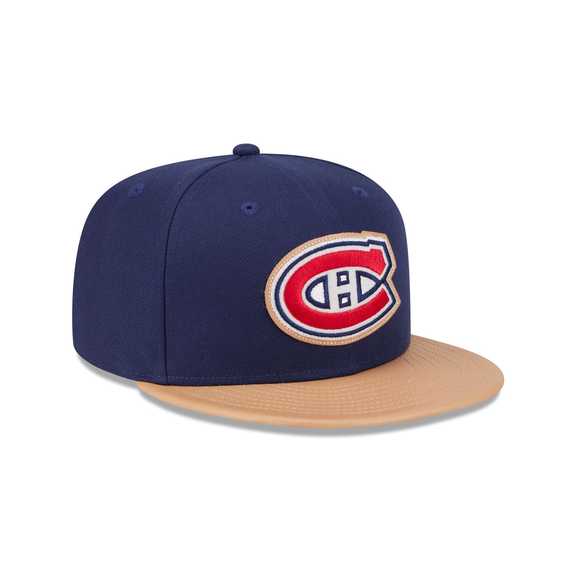 Montreal Canadiens Leather Visor 59FIFTY Fitted Hat