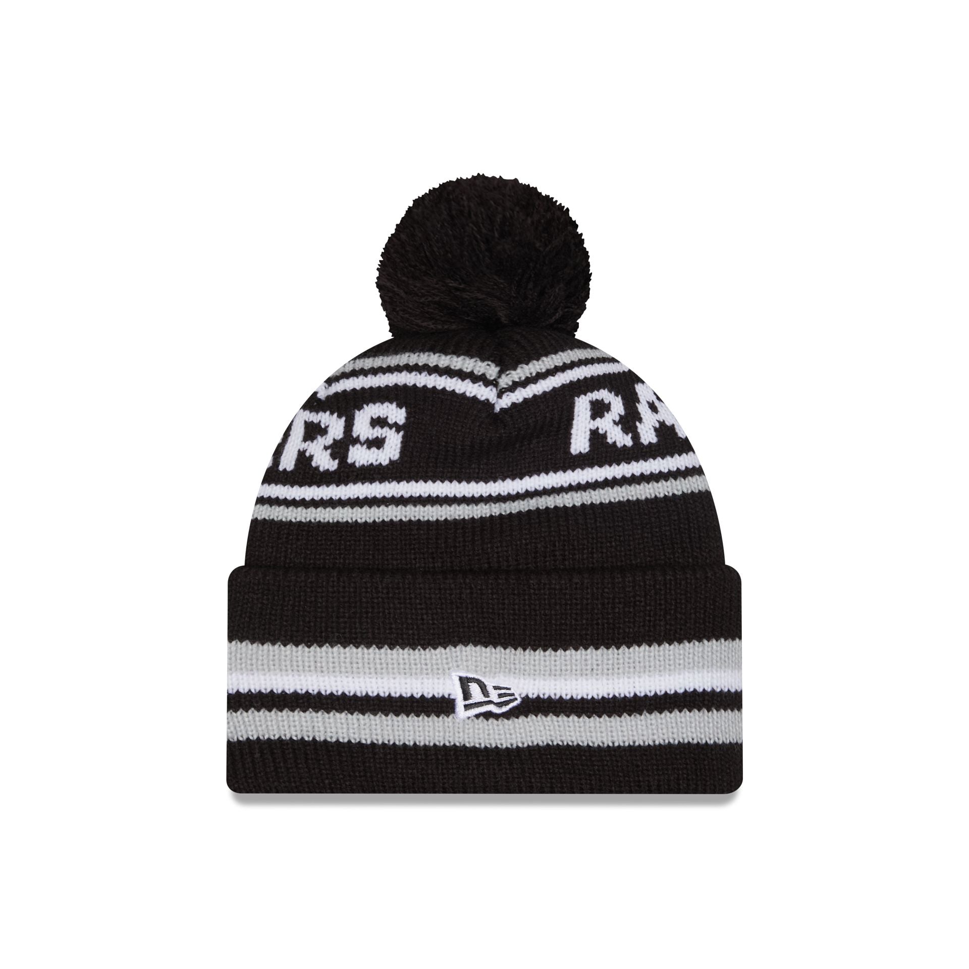 Las Vegas Raiders Classic Pom Knit Hat