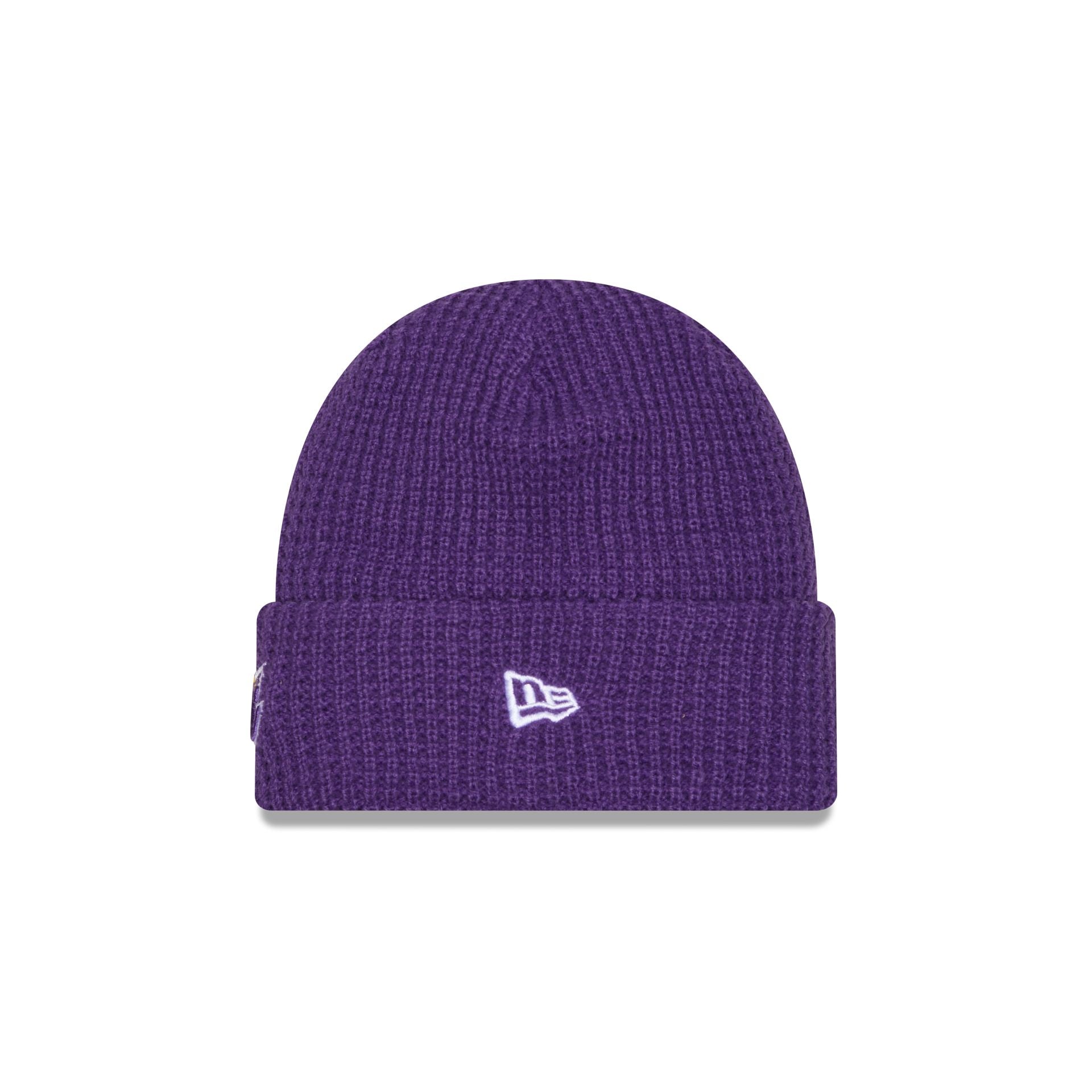 Los Angeles Lakers Waffle Stitch Knit Beanie Hat