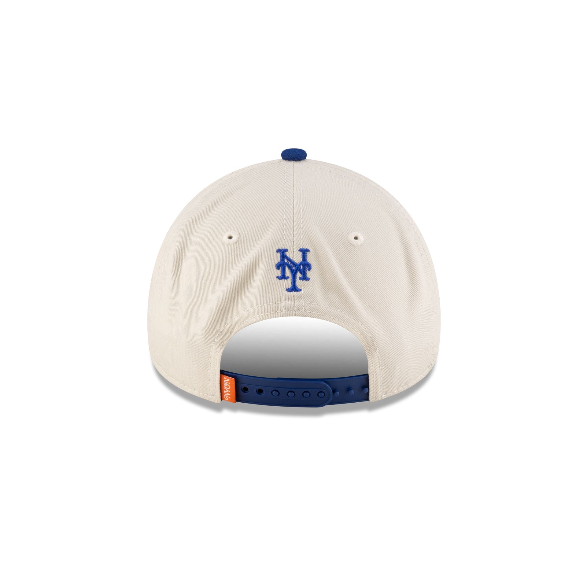 New York or Nowhere x New York Mets Chrome White Wordmark 9FORTY A-Frame Snapback Hat