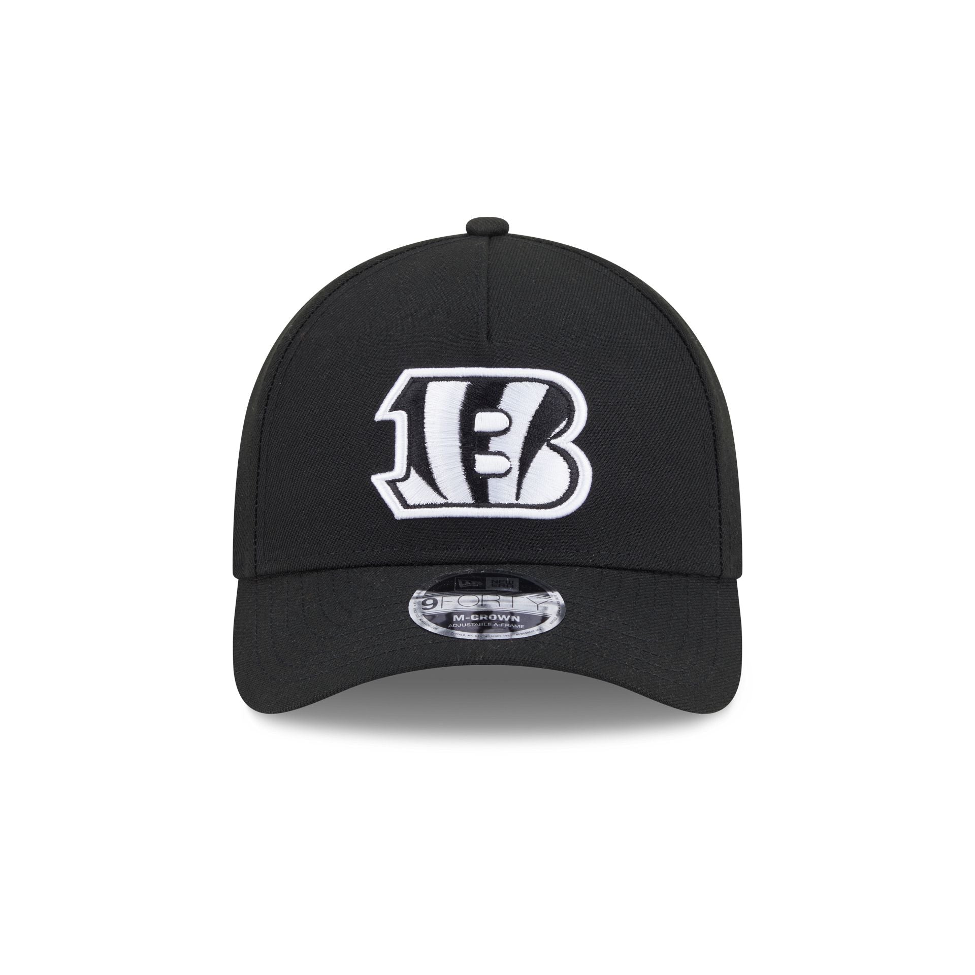 Cincinnati Bengals Black & White 9FORTY M-Crown A-Frame Snapback Hat