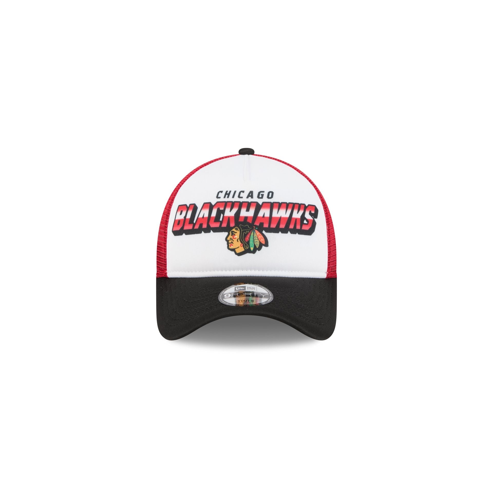 Chicago Blackhawks Shine Kids 9FORTY A-Frame Trucker Hat