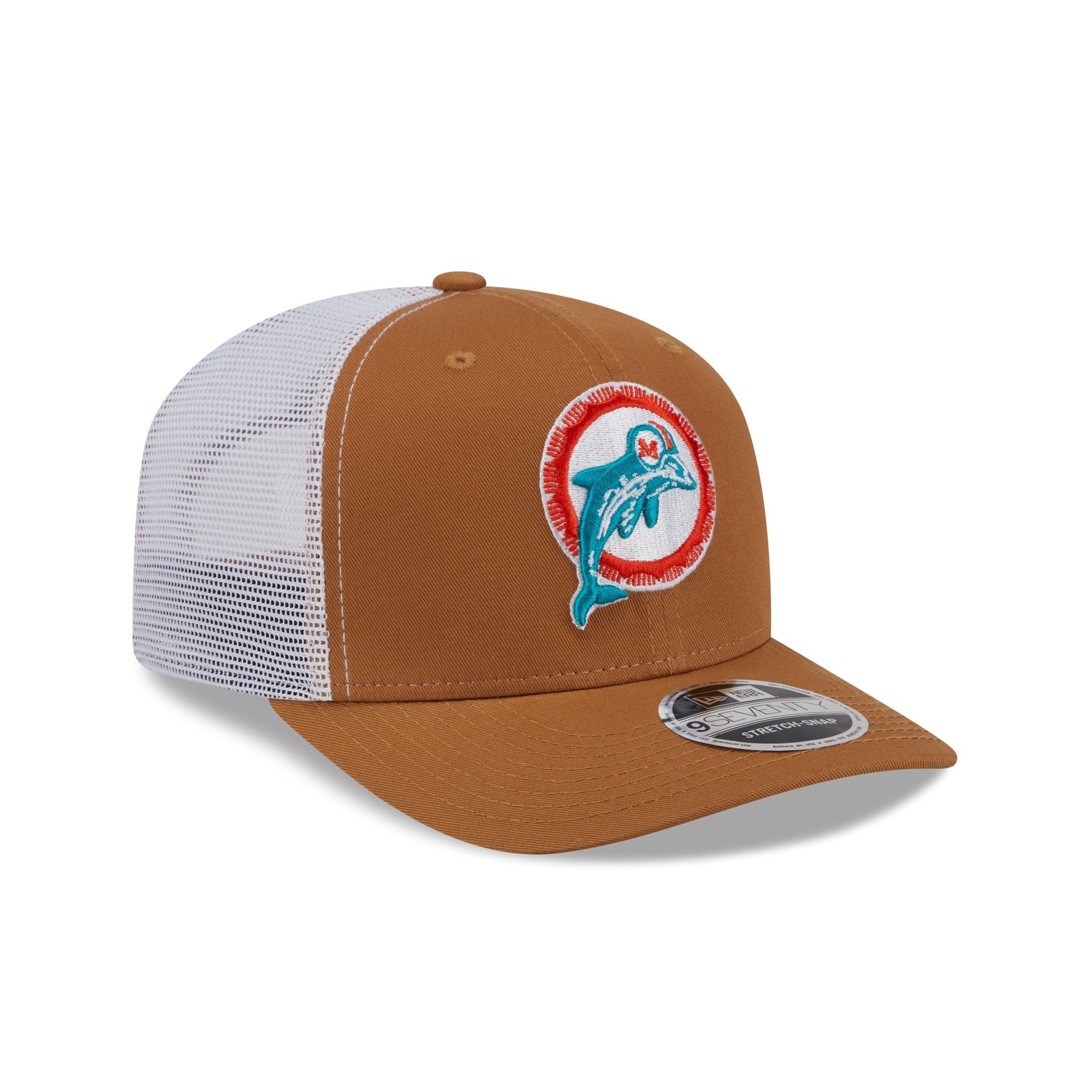 Miami Dolphins Bronze 9SEVENTY Trucker Hat