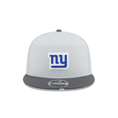 New York Giants 2025 Training Gray Split Panel 9FIFTY Snapback Hat