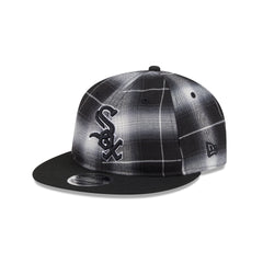Chicago White Sox Black and White Plaid Retro Crown 9FIFTY Snapback Hat