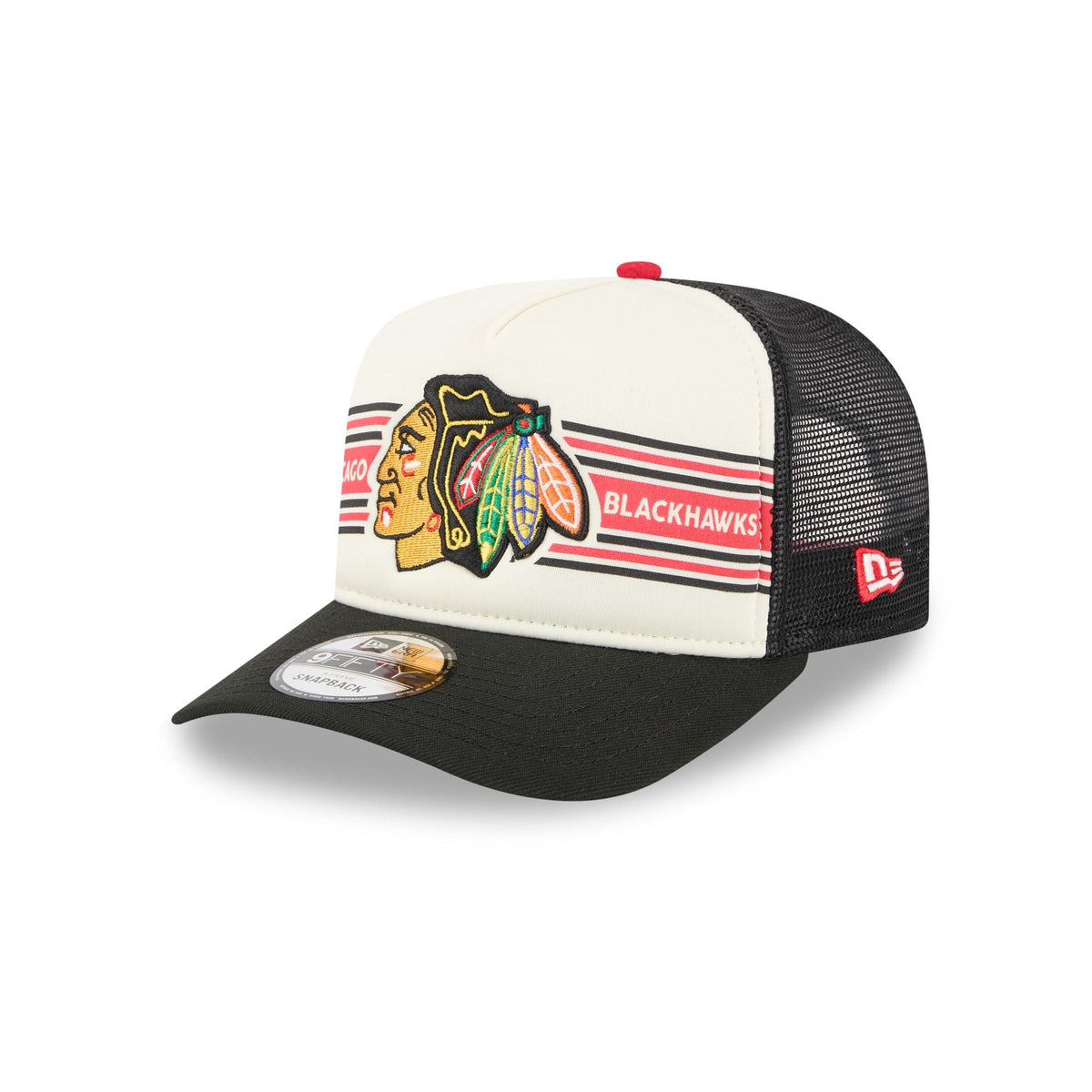 Chicago Blackhawks Banner 9FIFTY A-Frame Trucker Hat
