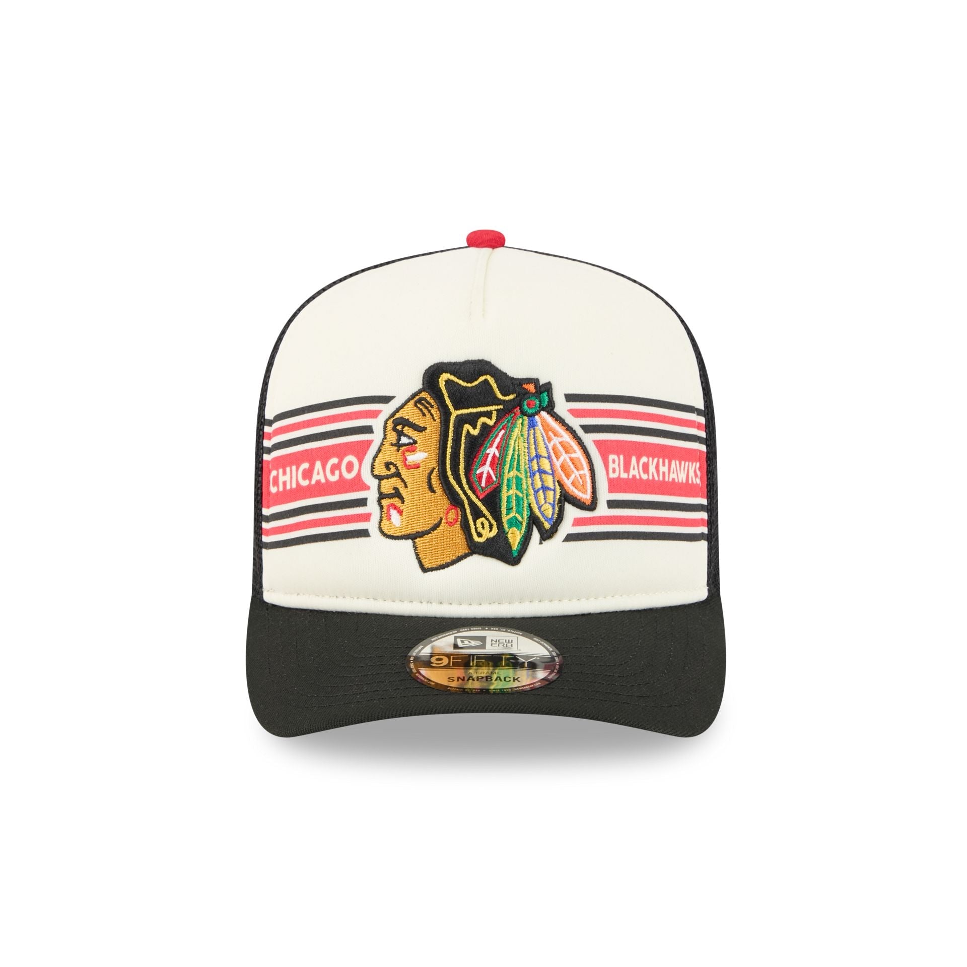 Chicago Blackhawks Banner 9FIFTY A-Frame Trucker Hat