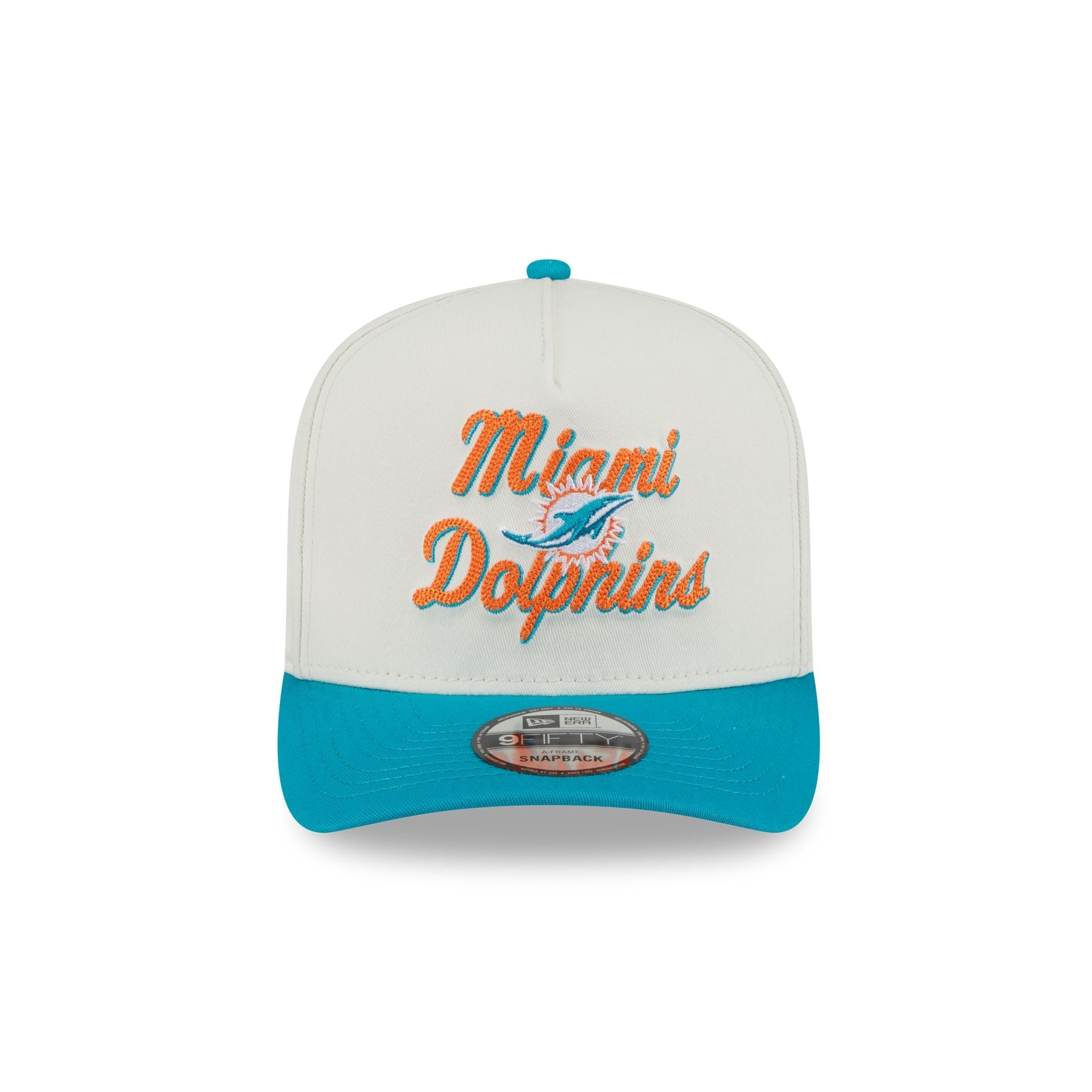 Miami Dolphins Chainstitch 9FIFTY A-Frame Snapback Hat
