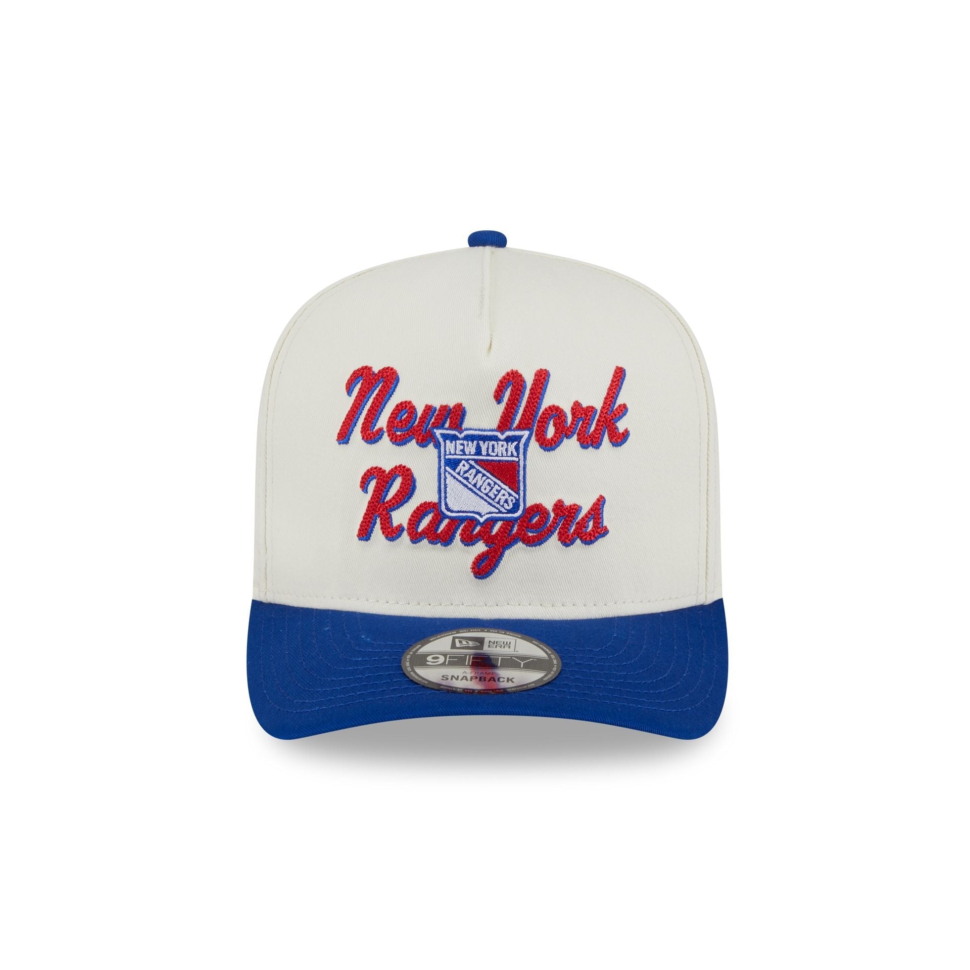 New York Rangers Chainstitch 9FIFTY A-Frame Snapback Hat