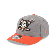 Anaheim Ducks Heather Gray Wool Low Profile 9FIFTY Snapback Hat