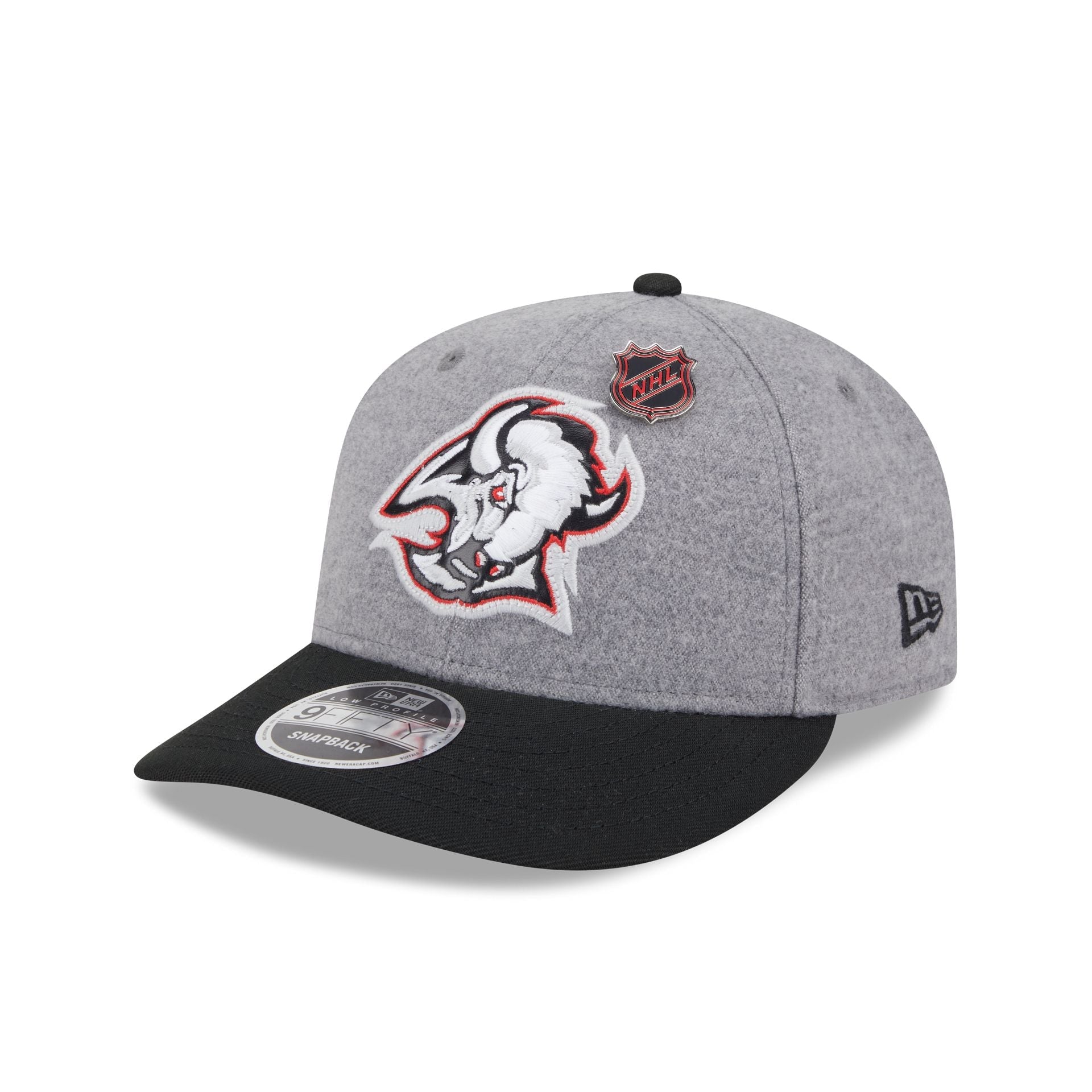 Buffalo Sabres Alternate Heather Gray Wool Low Profile 9FIFTY Snapback Hat