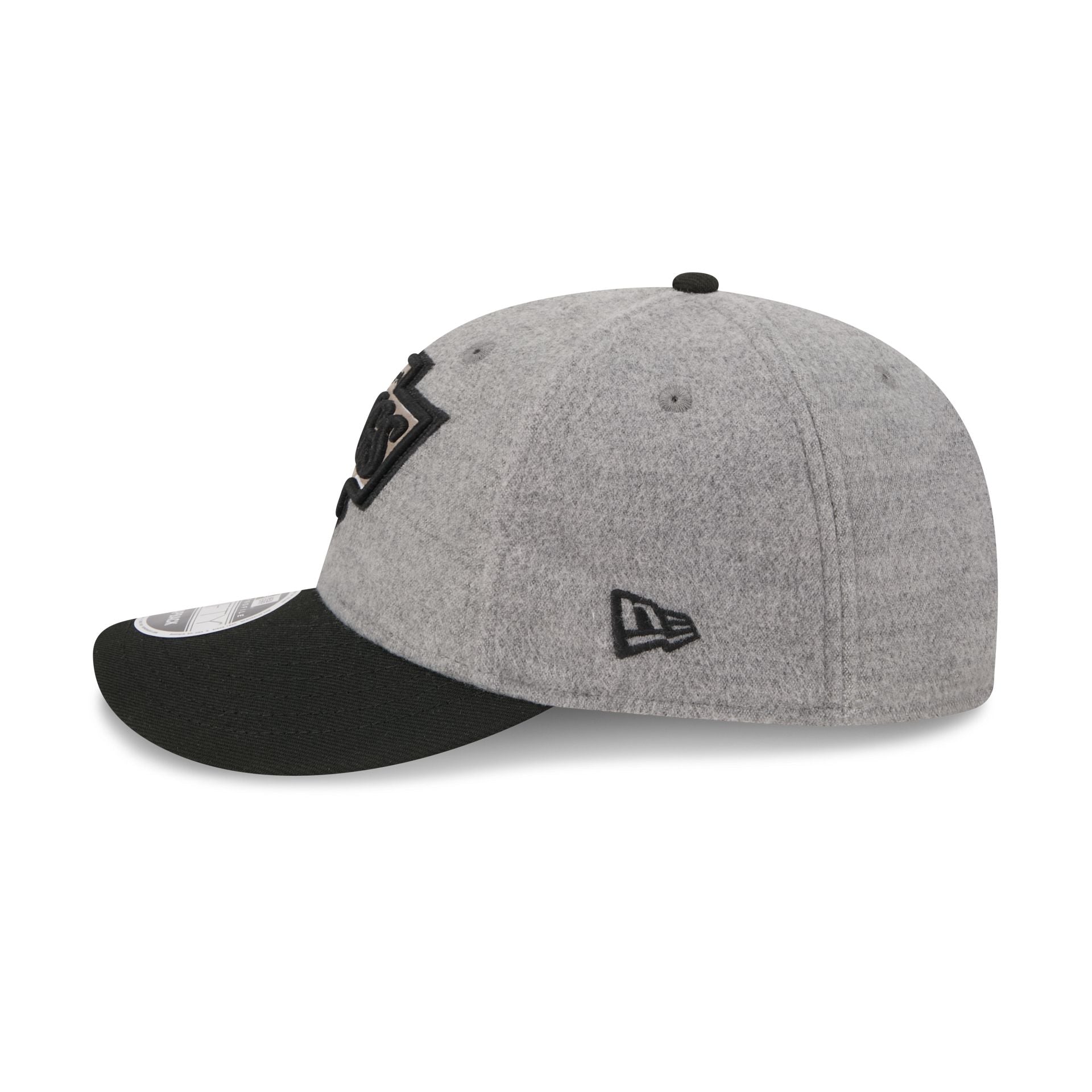 Los Angeles Kings Heather Gray Wool Low Profile 9FIFTY Snapback Hat