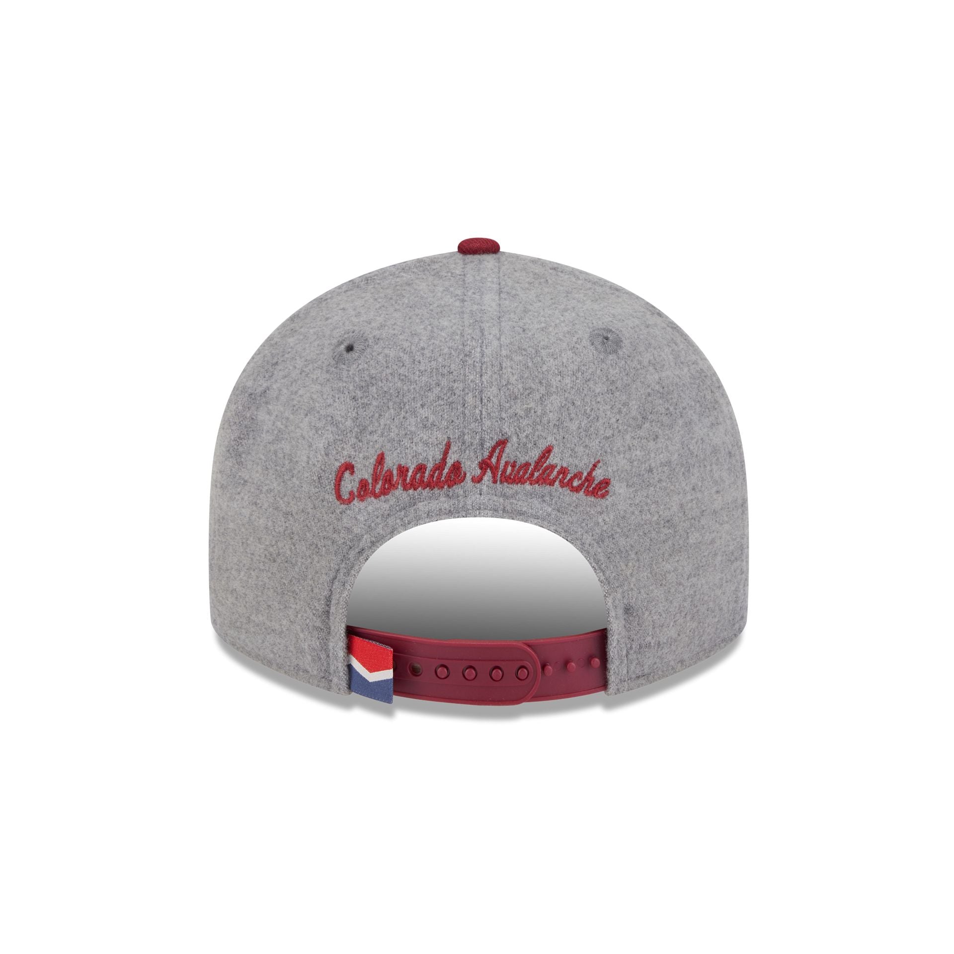 Colorado Avalanche Heather Gray Wool Low Profile 9FIFTY Snapback Hat