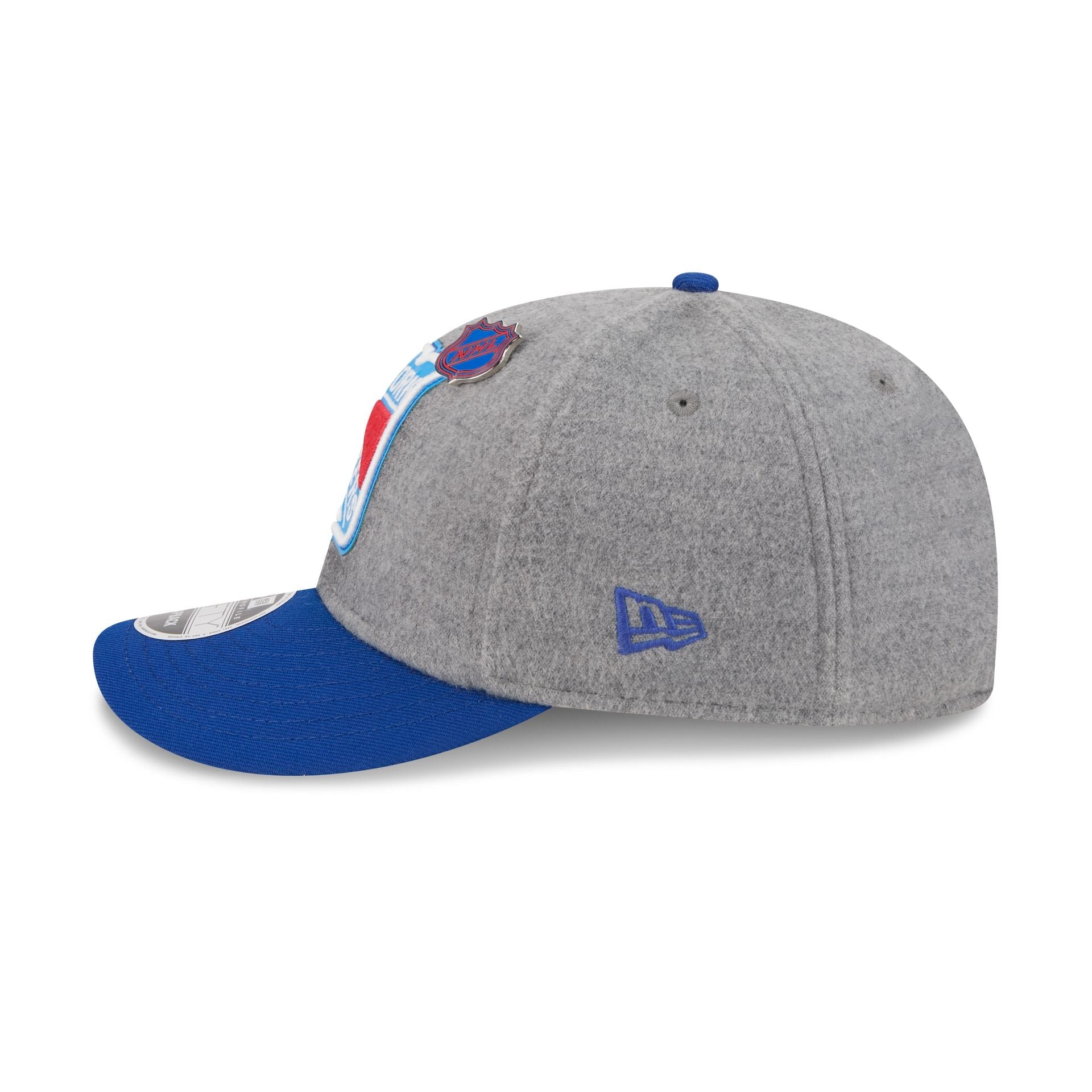 New York Rangers Heather Gray Wool Low Profile 9FIFTY Snapback Hat