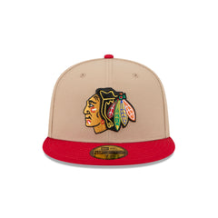 Chicago Blackhawks Camel 59FIFTY Fitted Hat