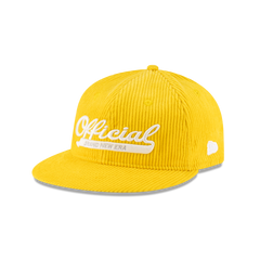New Era Branded Official Corduroy Gold Retro Crown 9FIFTY Snapback Hat