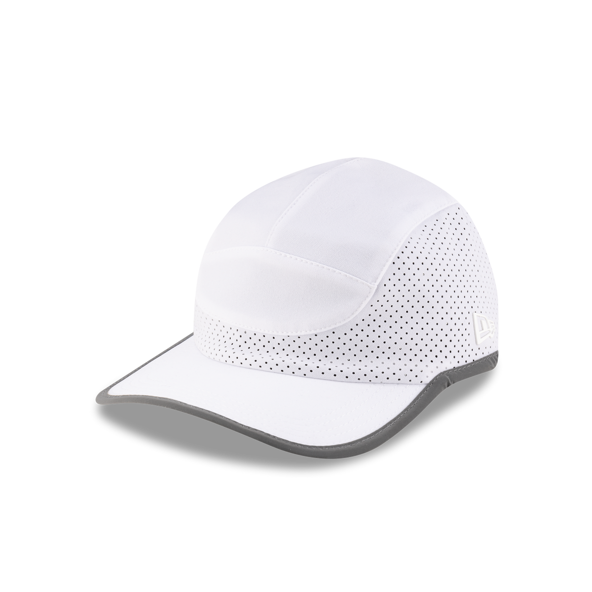 New Era Branded Train Performance Optic White Runner Hat