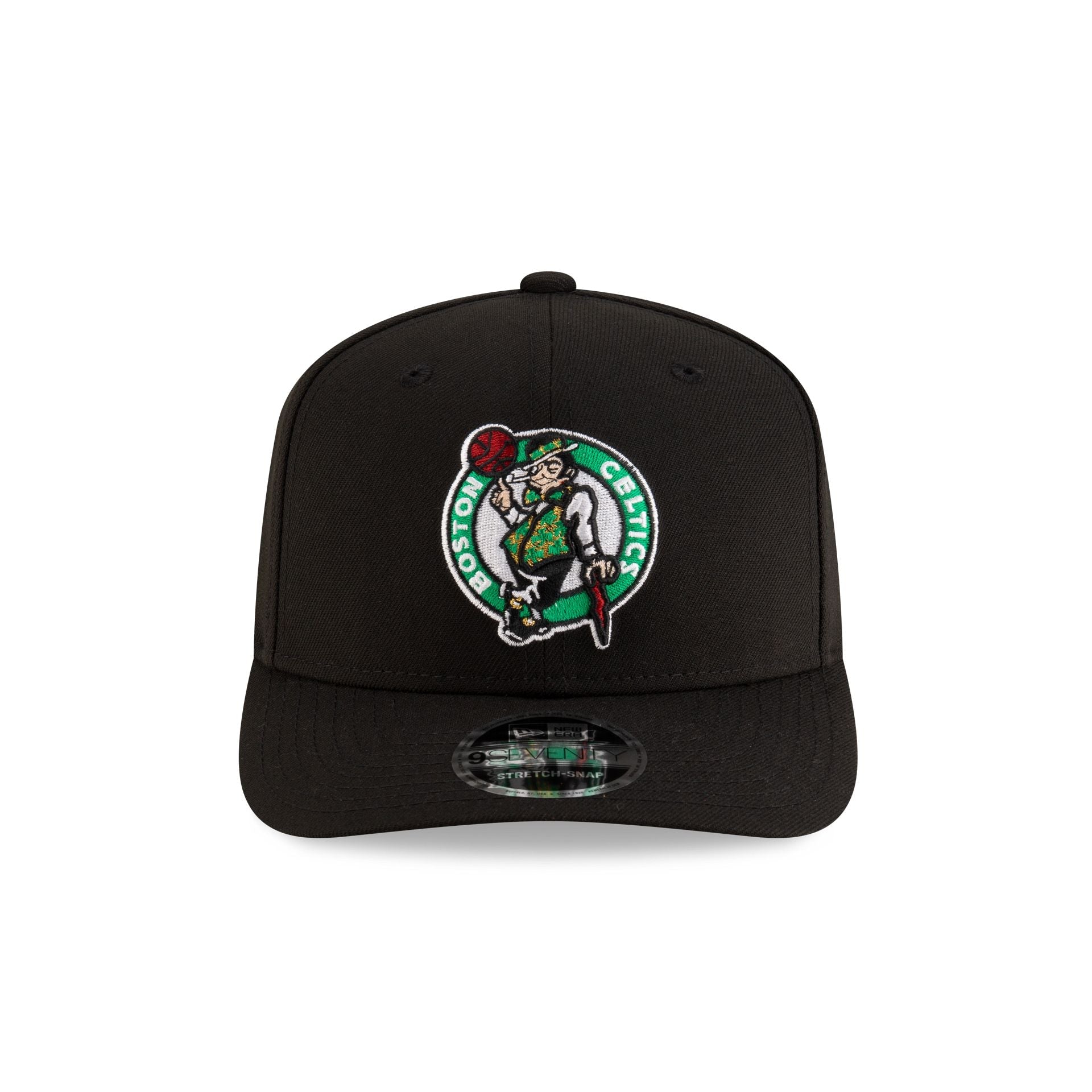 Boston Celtics Team Black9SEVENTY Stretch-Snap Hat