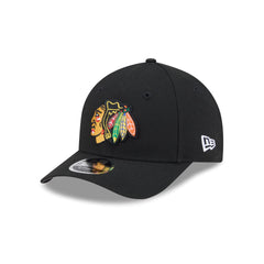 Chicago Blackhawks Team Black 9FORTY M-Crown Snapback Hat