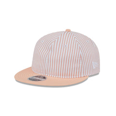 New Era Cap Peach Pinstripe Retro Crown 9FIFTY Snapback Hat