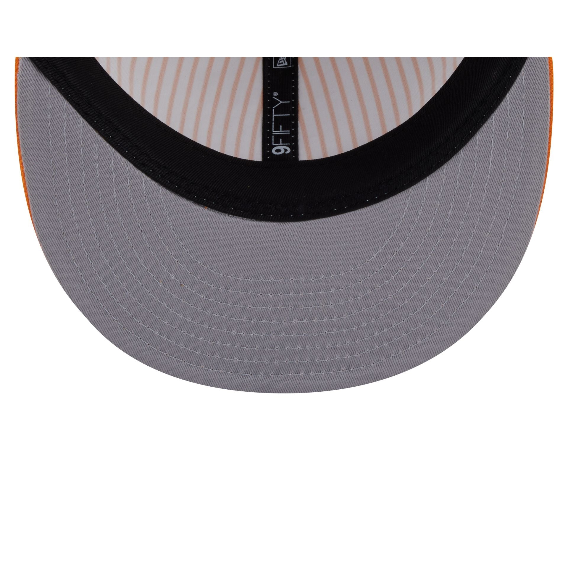 New Era Cap Orange Pinstripe Retro Crown 9FIFTY Snapback Hat