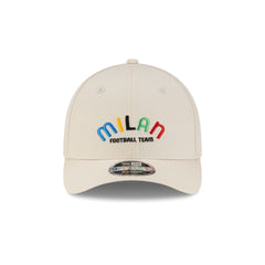 AC Milan Wordmark Chrome 9FORTY M-Crown Snapback Hat