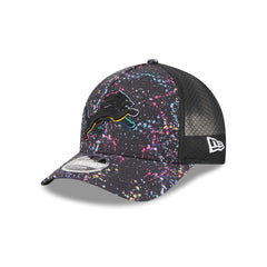 Detroit Lions 2025 Crucial Catch 9FORTY M-Crown A-Frame Trucker Hat