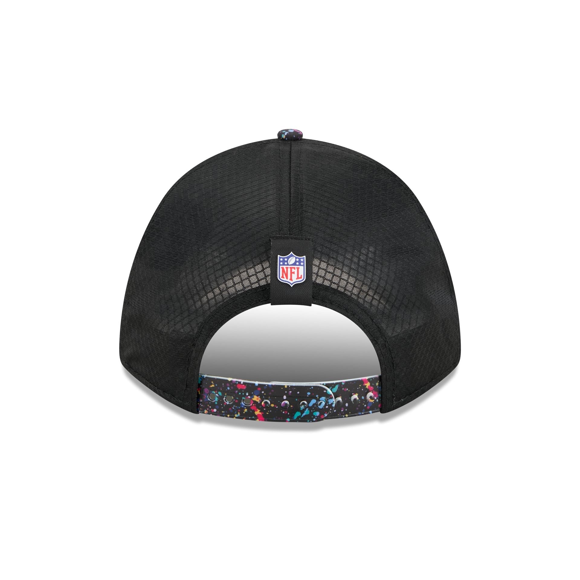 Detroit Lions 2025 Crucial Catch 9FORTY M-Crown A-Frame Trucker Hat