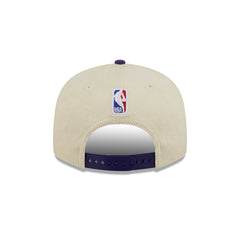 Los Angeles Lakers 2025 City Edition Chrome White Corduroy 9FIFTY Snapback Hat