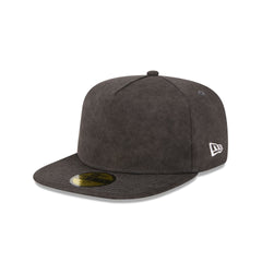 New Era Cap Washed Twill Black 59FIFTY A-Frame Fitted Hat