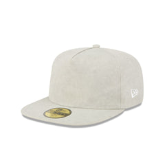 New Era Cap Washed Twill Light Biege 59FIFTY A-Frame Fitted Hat