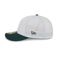 New Era Cap Cotton Nylon Dark Green Visor Low Profile 59FIFTY Fitted Hat
