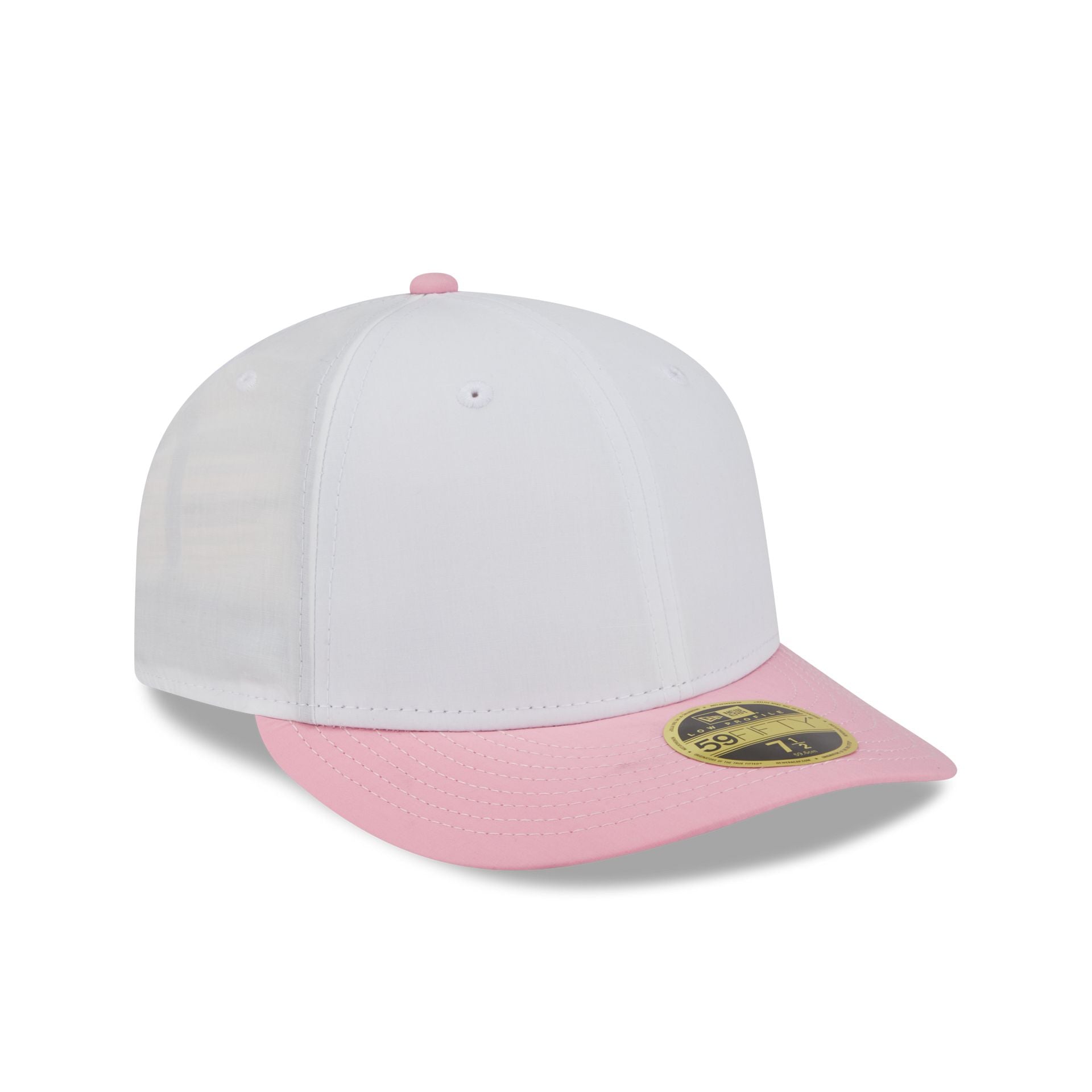New Era Cap Cotton Nylon Pink Visor Low Profile 59FIFTY Fitted Hat