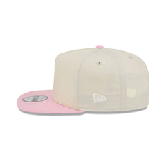 New Era Cap Cotton Nylon Pink Visor 9FIFTY A-Frame Snapback Hat