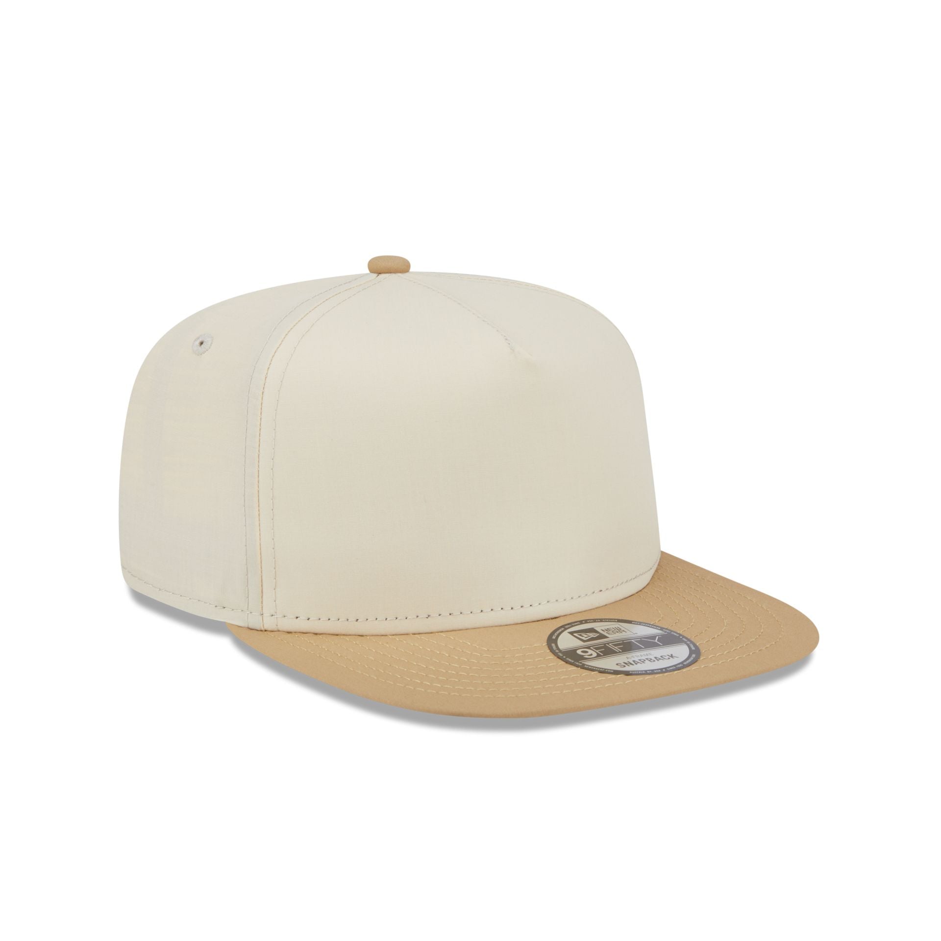 New Era Cap Cotton Nylon Tan Visor 9FIFTY A-Frame Snapback Hat