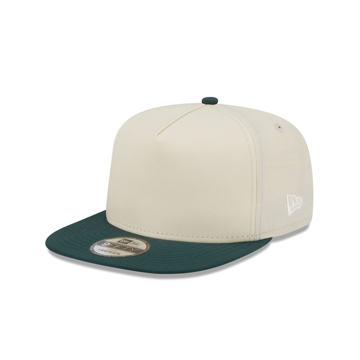 New Era Cap Cotton Nylon Dark Green Visor 9FIFTY A-Frame Snapback Hat