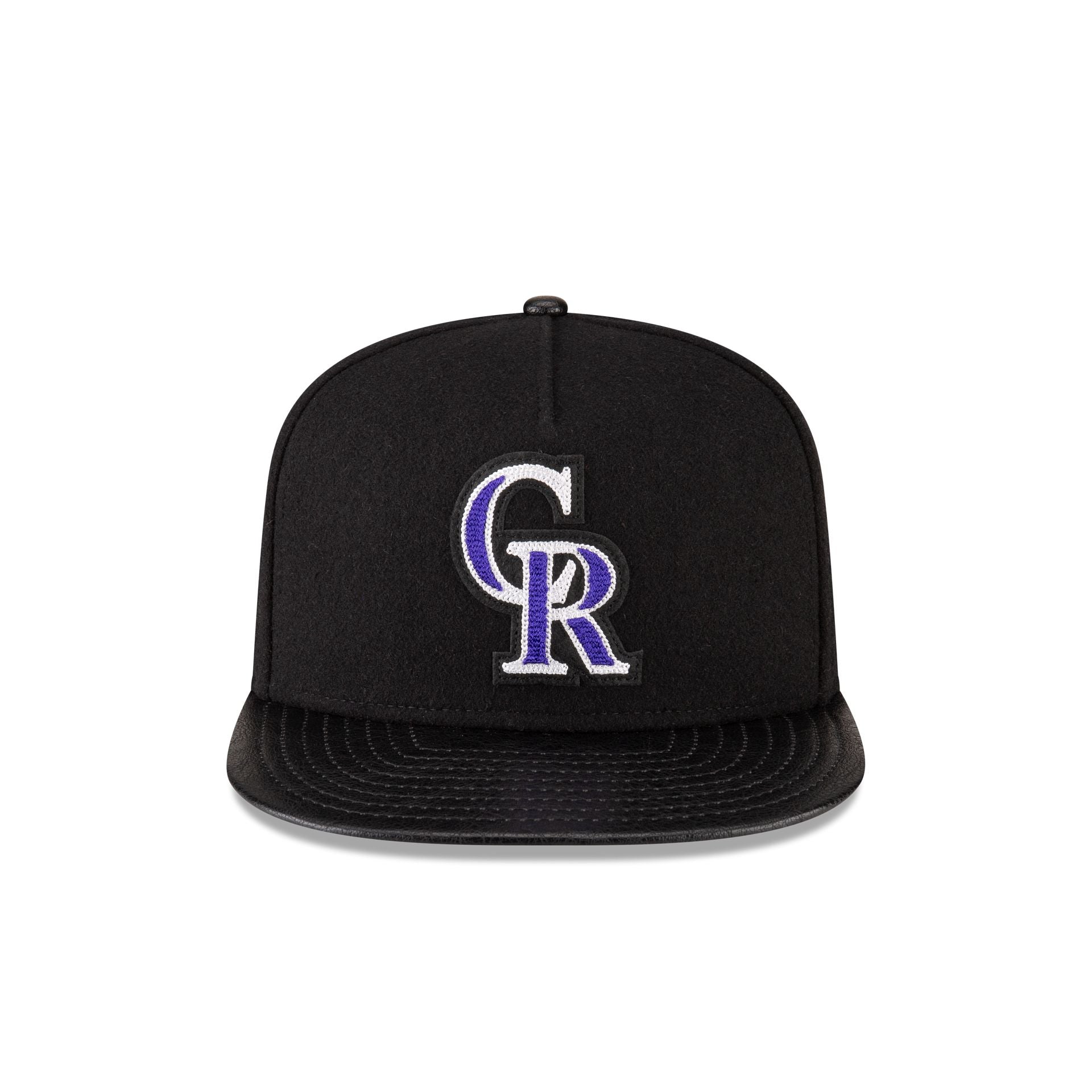 Colorado Rockies Wool Letterman 9FIFTY A-Frame Snapback Hat