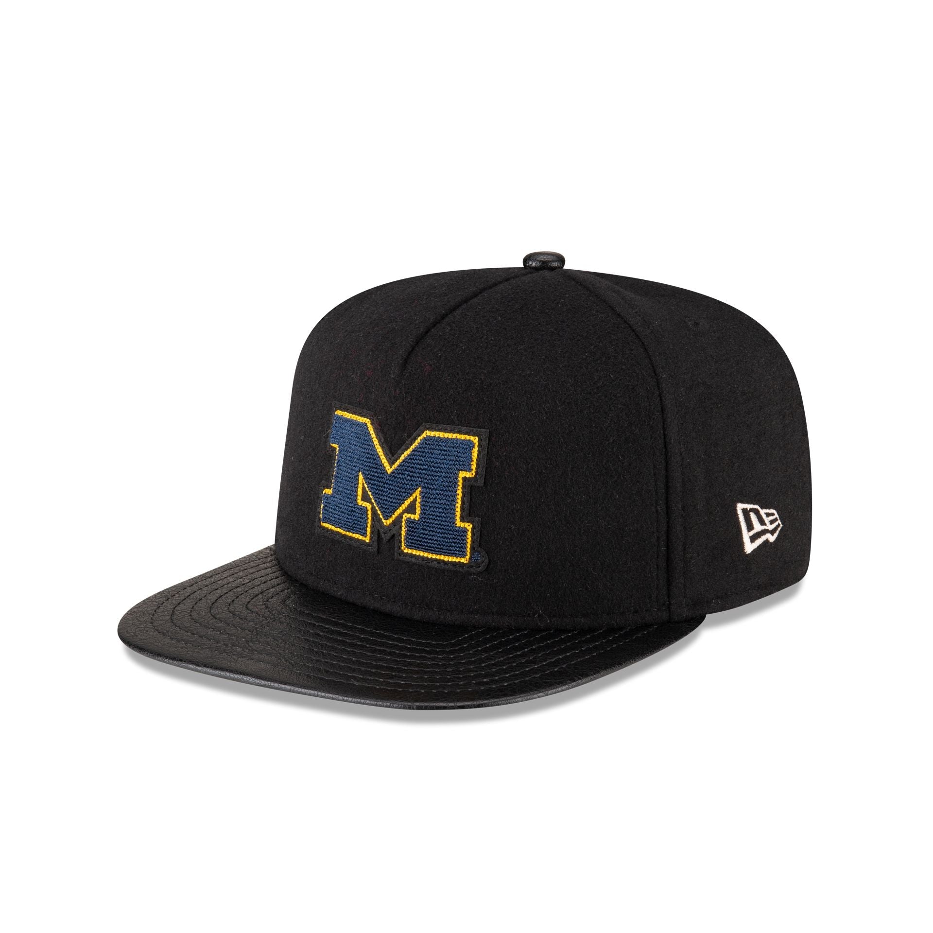 Michigan Wolverines Wool Letterman 9FIFTY A-Frame Snapback Hat
