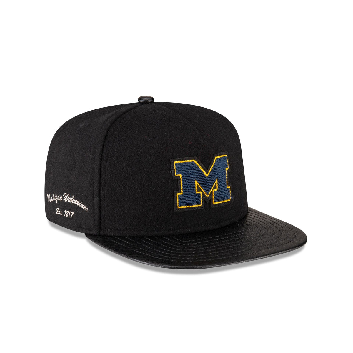 Michigan Wolverines Wool Letterman 9FIFTY A-Frame Snapback Hat