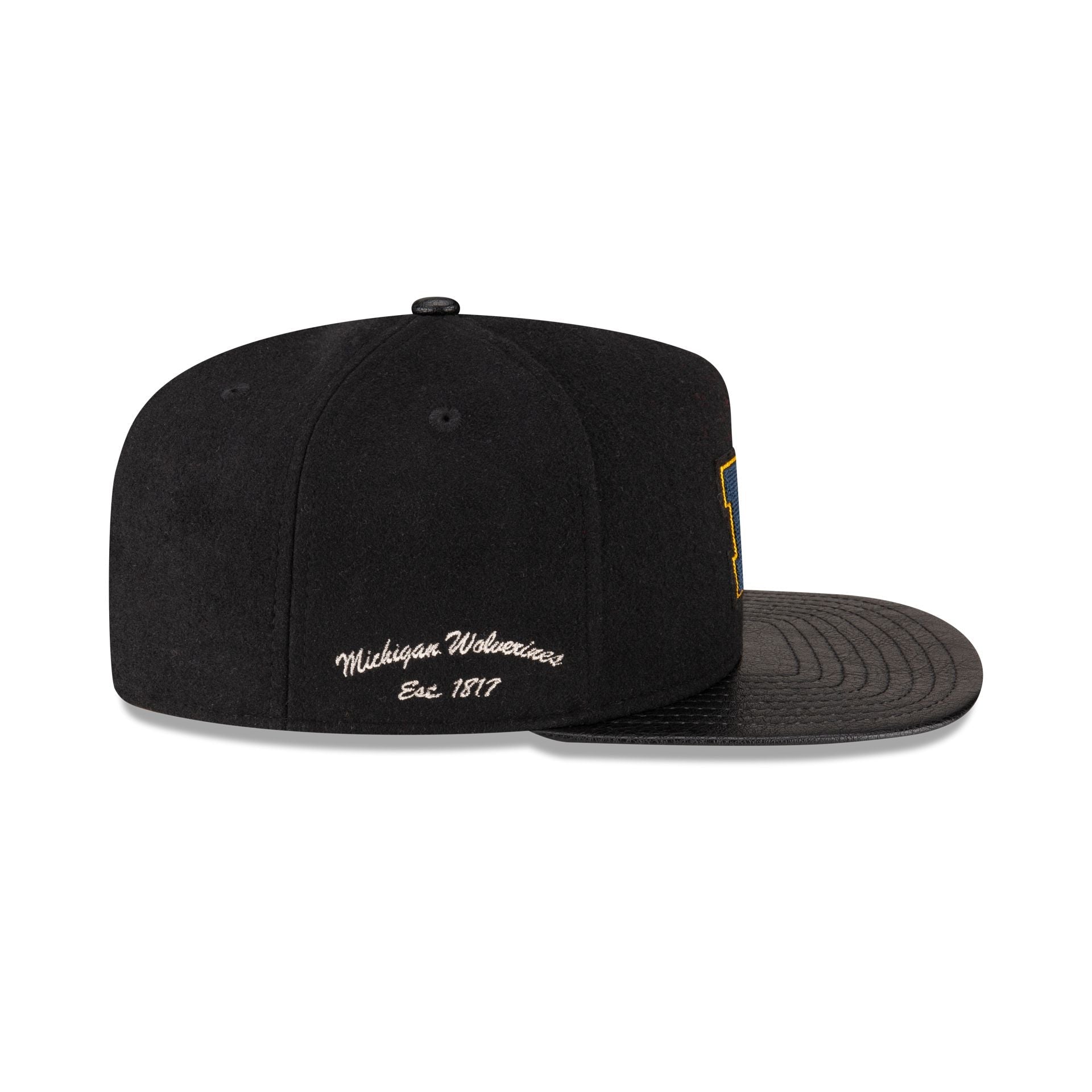 Michigan Wolverines Wool Letterman 9FIFTY A-Frame Snapback Hat
