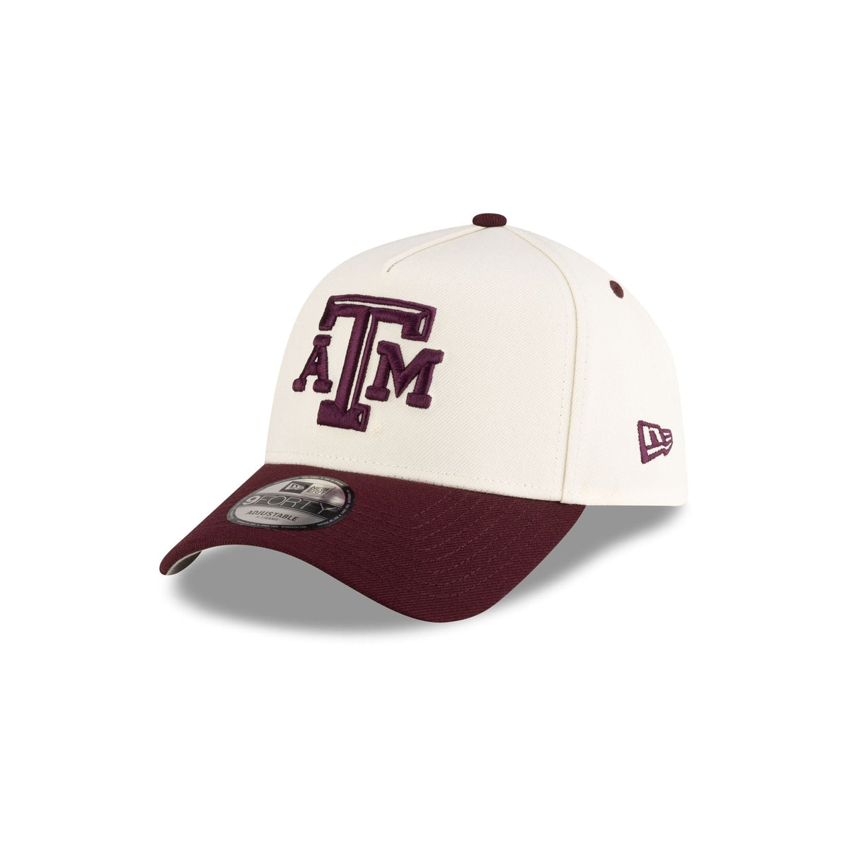 New Era x adidas Texas A&M Aggies Chrome White 9FORTY A-Frame Snapback Hat