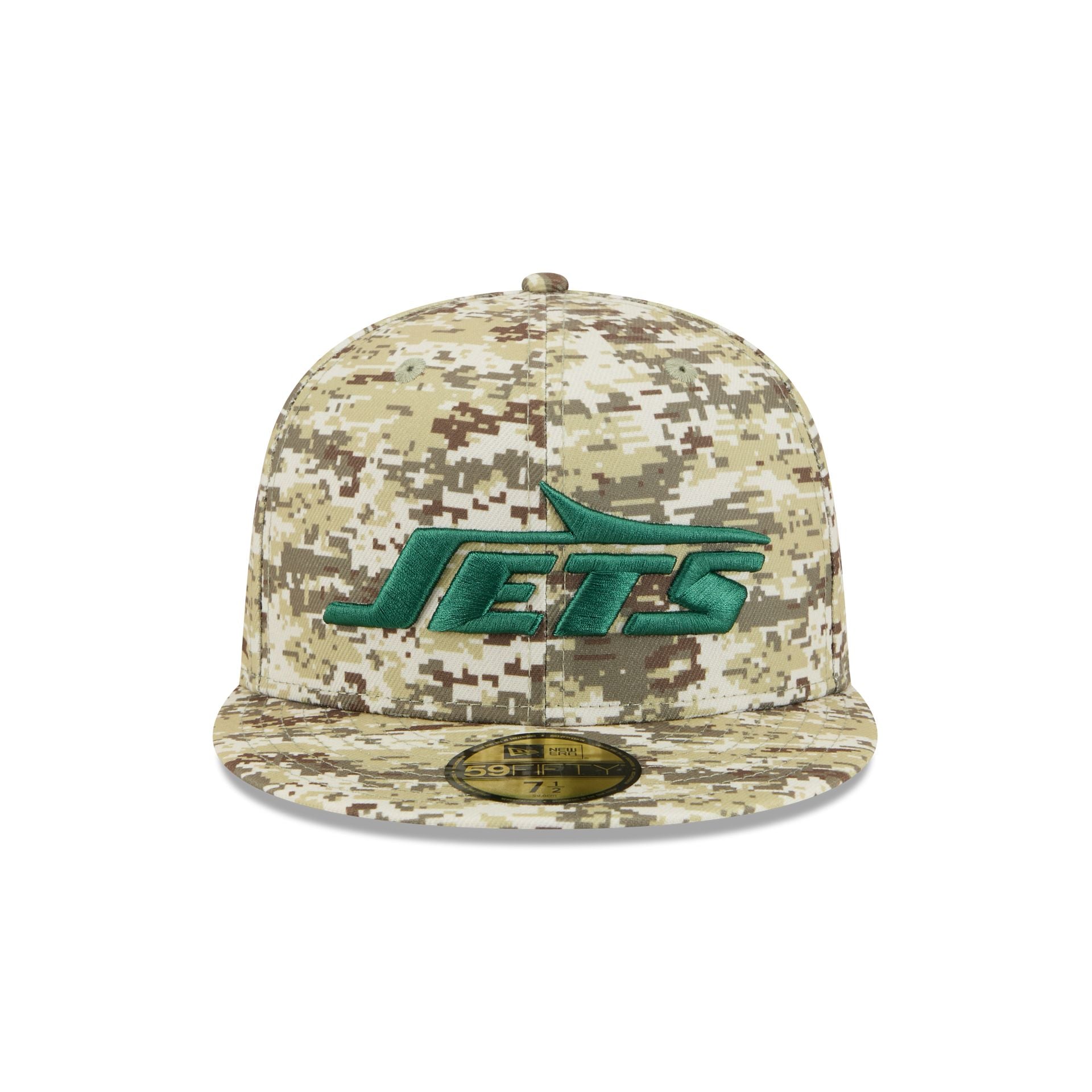 New York Jets 2025 Salute to Service Fan Gear 59FIFTY Fitted Hat