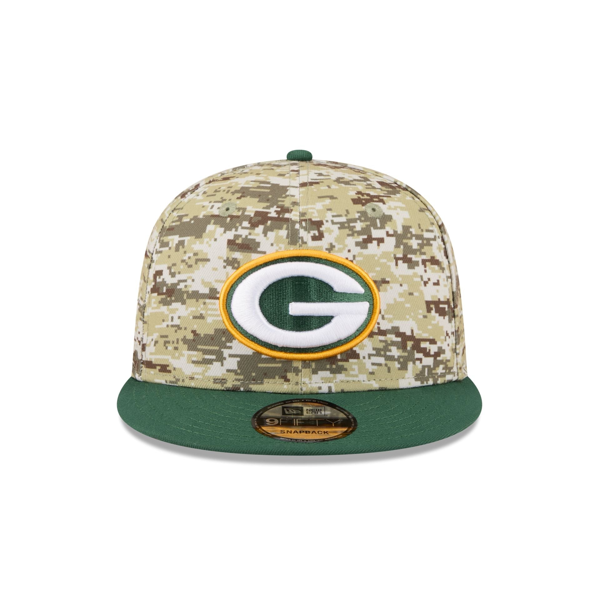 Green Bay Packers 2025 Salute to Service Fan Gear 9FIFTY Snapback Hat