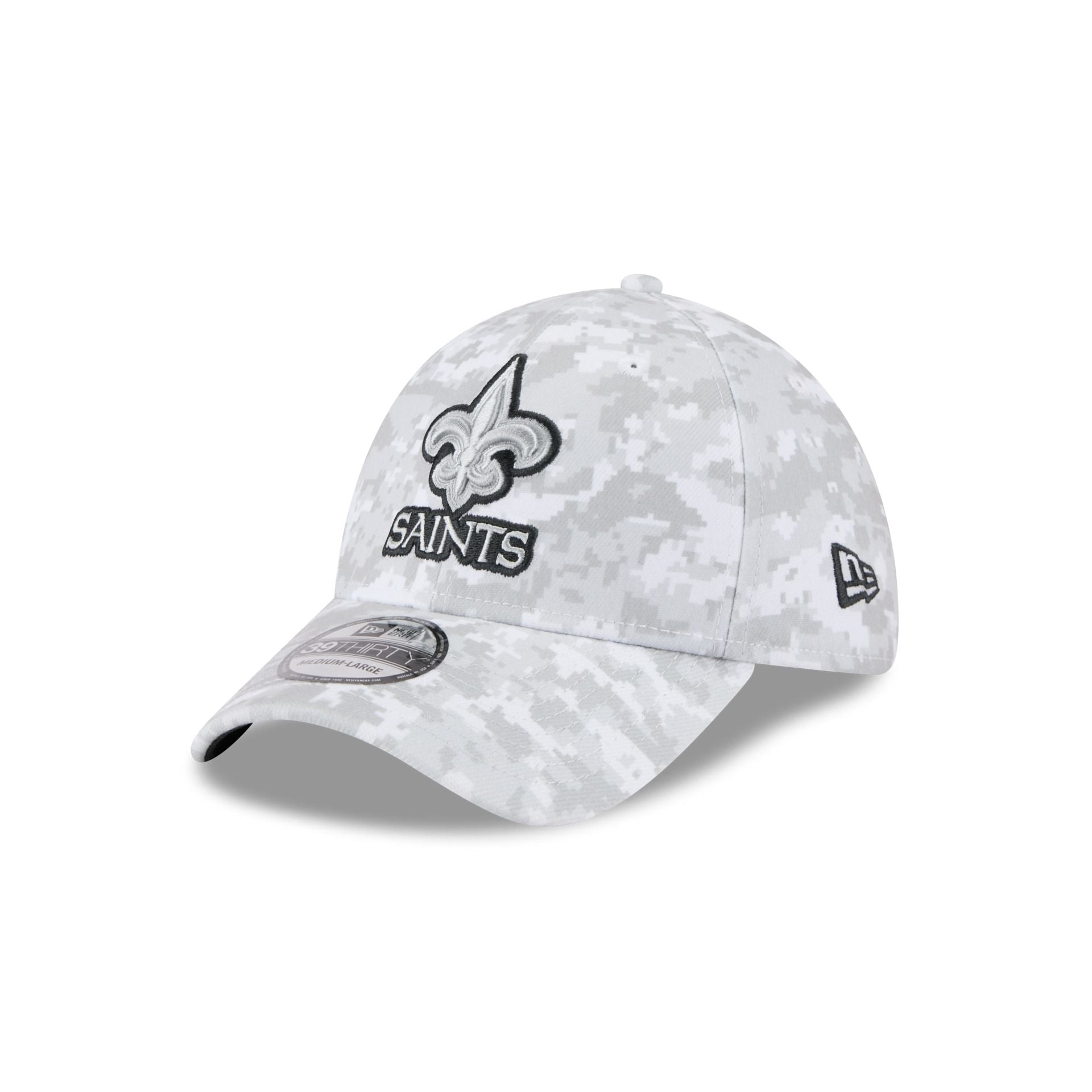 New Orleans Saints 2025 Salute to Service Fan Gear 39THIRTY Stretch Fit Hat