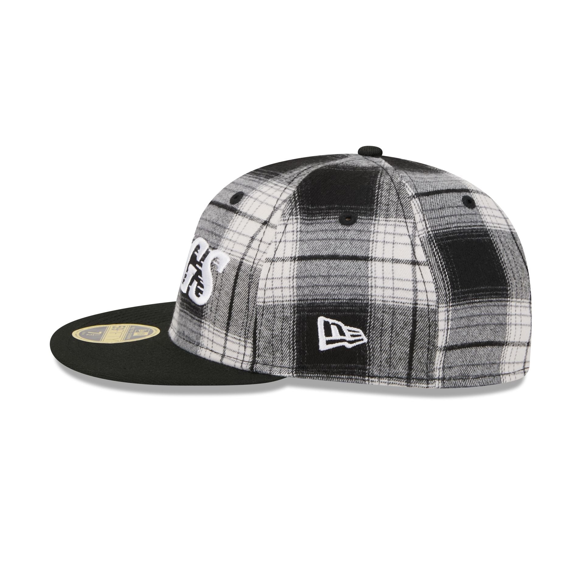 Los Angeles Kings Grunge Plaid Retro Crown 59FIFTY Fitted Hat