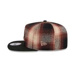 Boston Bruins Grunge Plaid 9FIFTY A-Frame Adjustable Hat